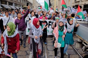 dimostrazione pro Palestina