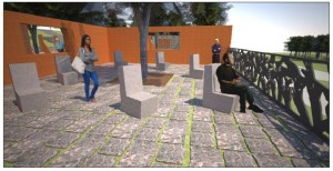 Rendering progetto Giardino dei Giusti