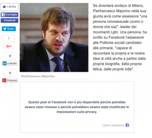 non rimuovere i post
