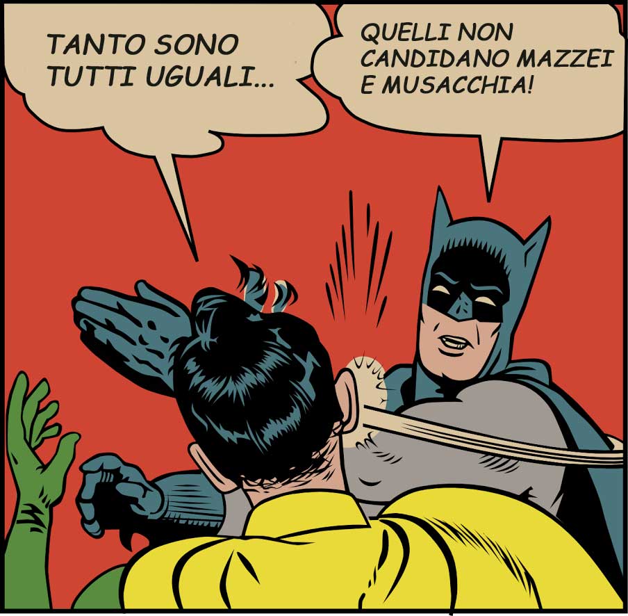 Batman Slap Mazzei Musacchia