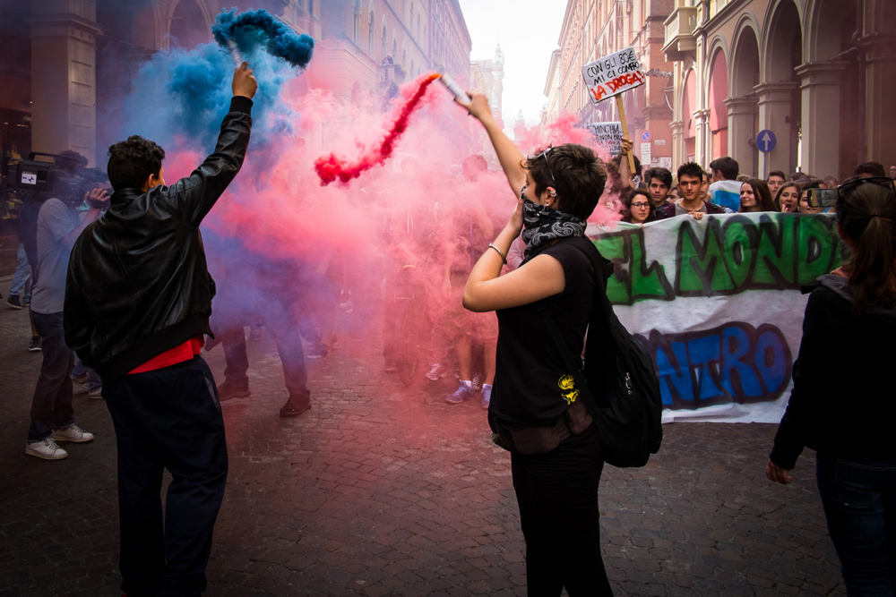 Manifestazione a Bologna