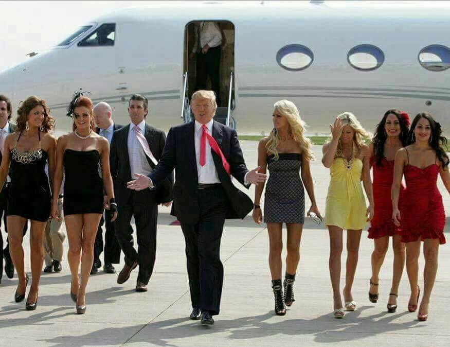 Trump and chicks