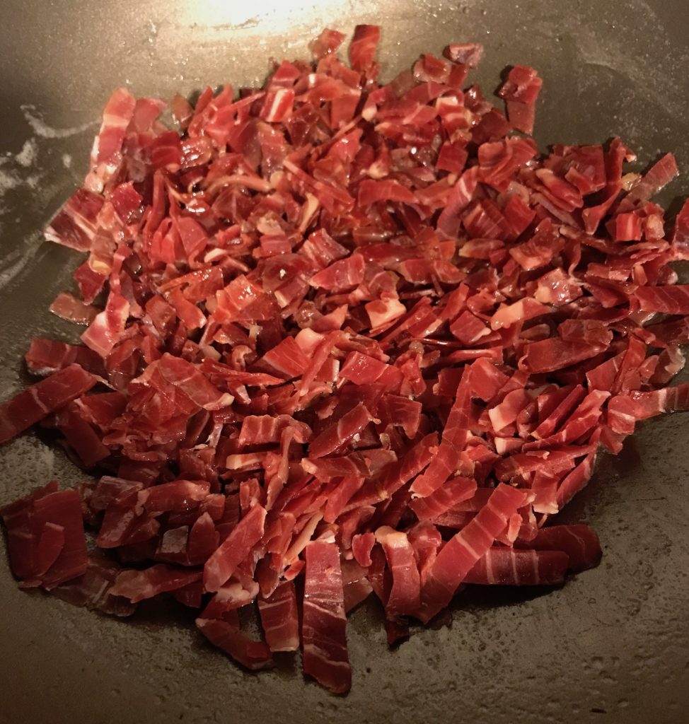 tagliolini al prosciutto crudo di San Daniele
