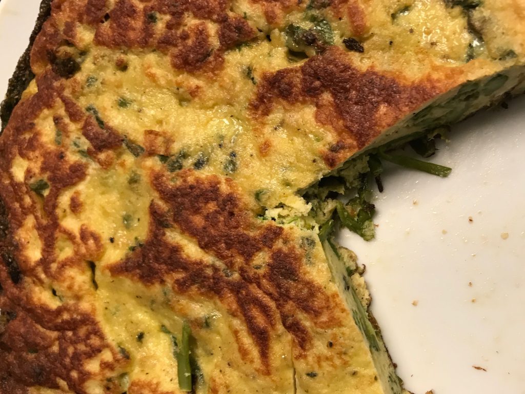 Frittata con asparagina