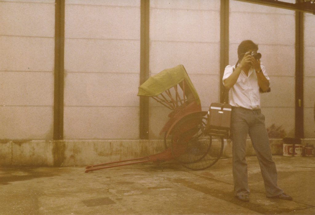 Taking pictures in Hong Kong