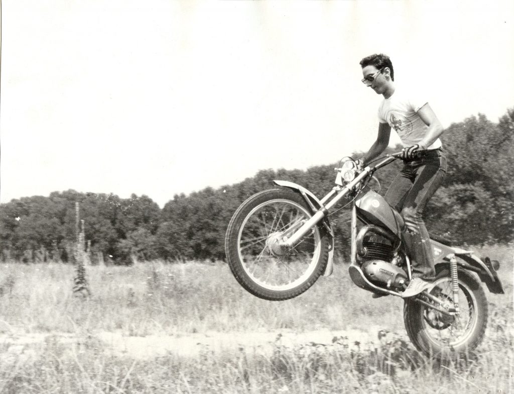 Alberto Biraghi sulla montesa cota 247 t