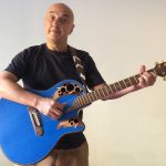 Alberto Biraghi and his Ovation Adamas Blue Boy