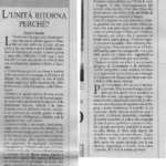 La nuova Unità editoriale di Furio Colombo