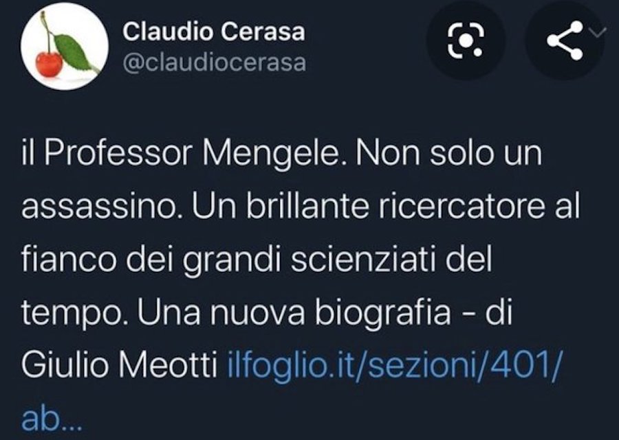 Cerasa, il Foglio e Mengele