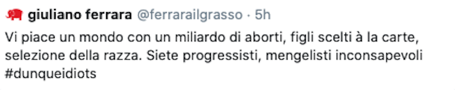 Ferrara, il Foglio e Mengele