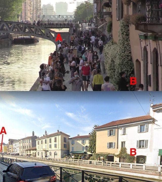 assembramento sui navigli