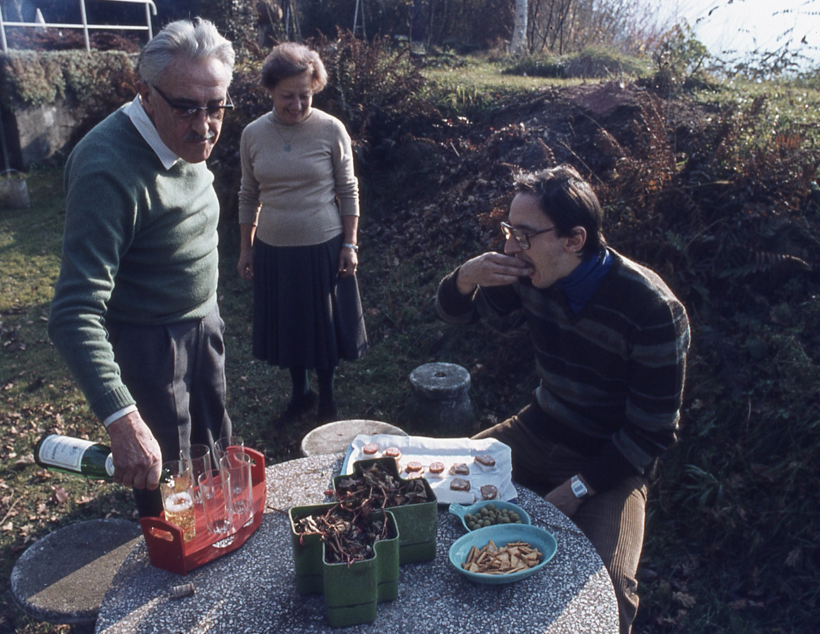 Luigi Biraghi a Golasecca con la famiglia