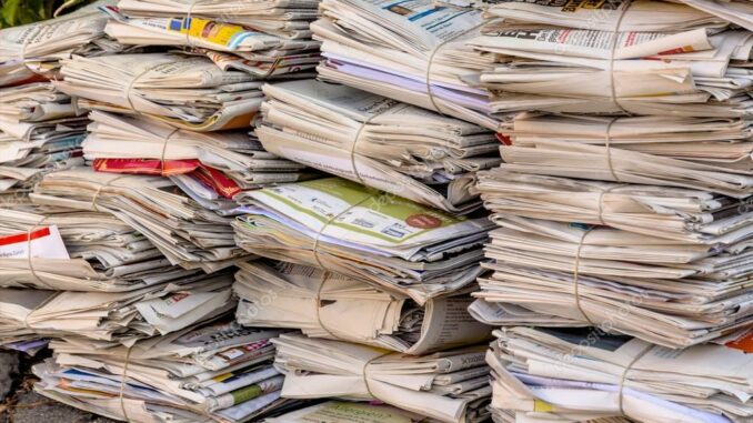 Giornali al macero