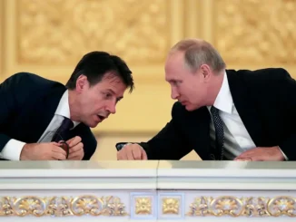 Giuseppe Conte e l'amico Vladimir Putin